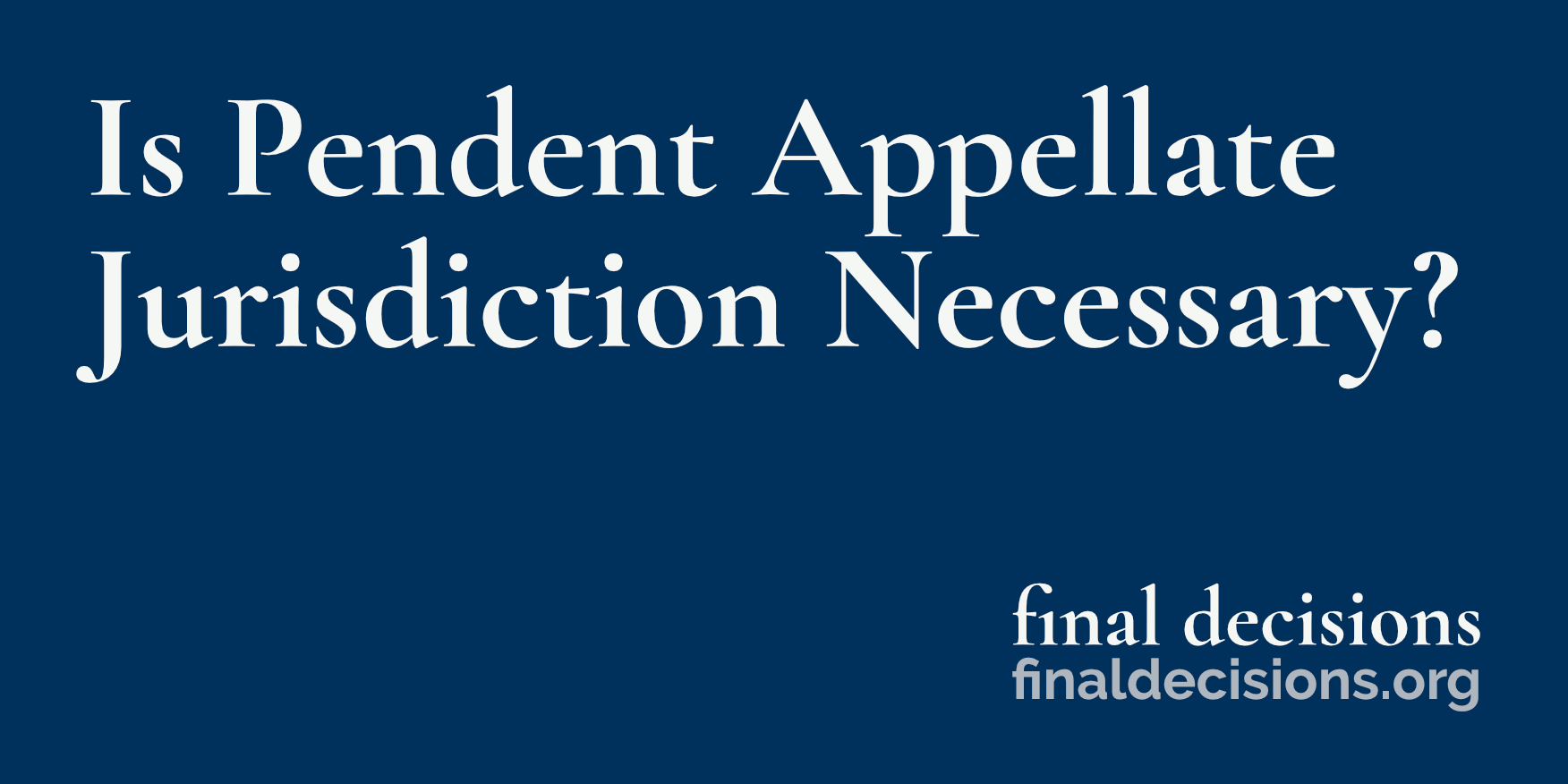 appellate jurisdiction definition